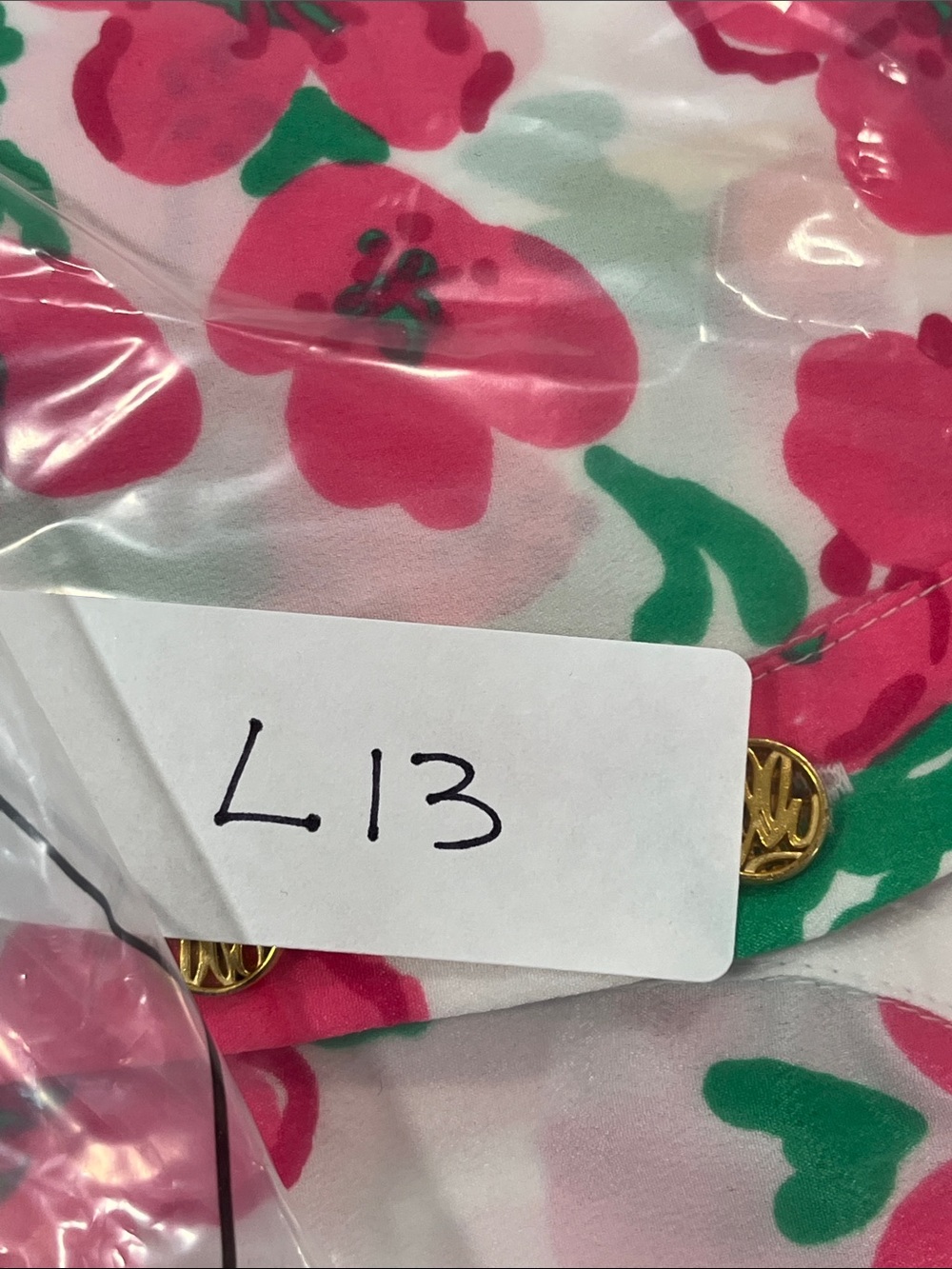 Lilly Pulitzer Pink Floral V-Neck Blouse - Picture 7 of 7